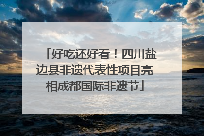 好吃还好看！四川盐边县非遗代表性项目亮相成都国际非遗节