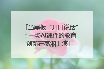 当黑板“开口说话”：一场AI课件的教育创新在蒸湘上演