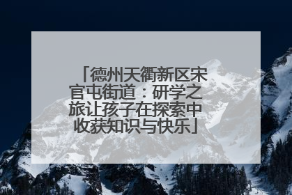 德州天衢新区宋官屯街道：研学之旅让孩子在探索中收获知识与快乐