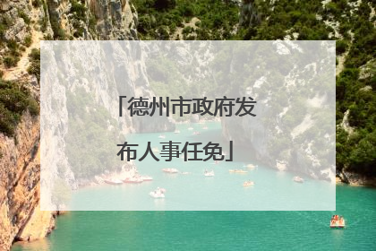 德州市政府发布人事任免