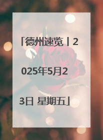 德州速览丨2025年5月23日 星期五