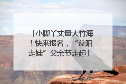 小脚丫丈量大竹海！快来报名，“益阳走娃”父亲节走起