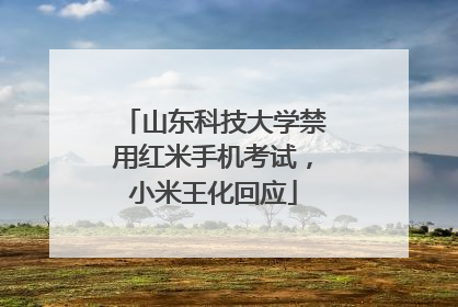 山东科技大学禁用红米手机考试，小米王化回应