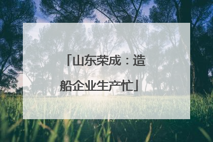 山东荣成：造船企业生产忙