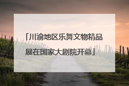 川渝地区乐舞文物精品展在国家大剧院开幕