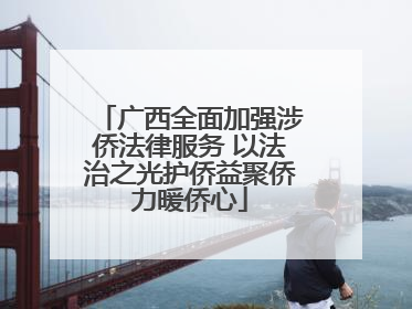 广西全面加强涉侨法律服务 以法治之光护侨益聚侨力暖侨心