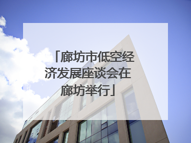 廊坊市低空经济发展座谈会在廊坊举行
