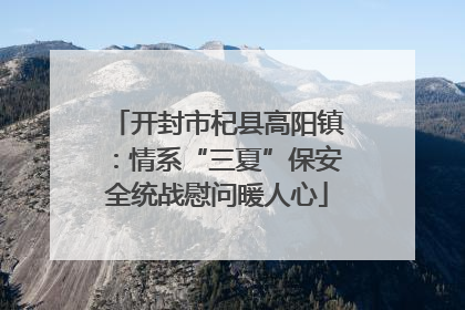 开封市杞县高阳镇：情系“三夏”保安全统战慰问暖人心
