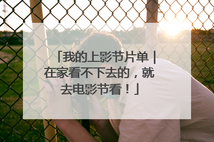 我的上影节片单｜在家看不下去的，就去电影节看！