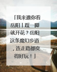 我来邀你看岳阳丨踩一脚就开花？岳阳这条魔幻步道，连走路都变得好玩！