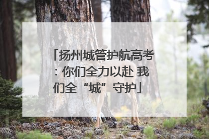 扬州城管护航高考：你们全力以赴 我们全“城”守护
