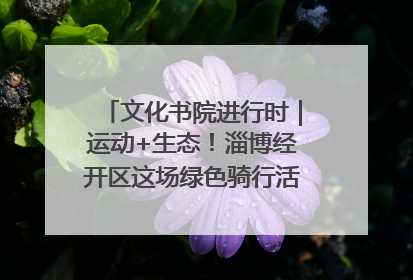 文化书院进行时｜运动+生态！淄博经开区这场绿色骑行活动点燃城市活力