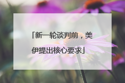 新一轮谈判前，美伊提出核心要求