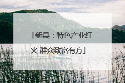 新县：特色产业红火 群众致富有方