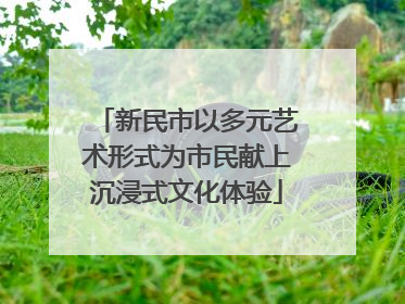 新民市以多元艺术形式为市民献上沉浸式文化体验