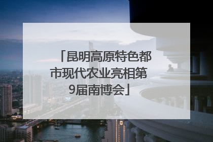 昆明高原特色都市现代农业亮相第9届南博会