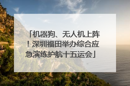 机器狗、无人机上阵！深圳福田举办综合应急演练护航十五运会