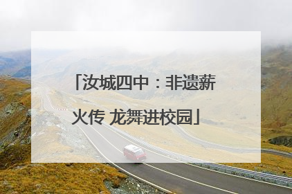 汝城四中：非遗薪火传 龙舞进校园
