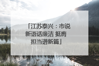 江苏泰兴：市说新语话廉洁 挺膺担当谱新篇