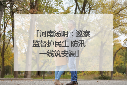 河南汤阴：巡察监督护民生 防汛一线筑安澜