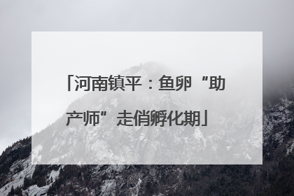 河南镇平：鱼卵“助产师”走俏孵化期