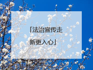 法治宣传走新更入心