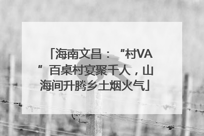 海南文昌：“村VA”百桌村宴聚千人，山海间升腾乡土烟火气