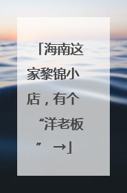 海南这家黎锦小店，有个“洋老板” →