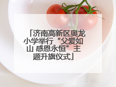 济南高新区奥龙小学举行“父爱如山 感恩永恒”主题升旗仪式