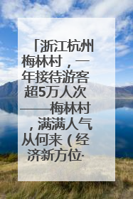 浙江杭州梅林村，一年接待游客超5万人次——梅林村，满满人气从何来（经济新方位·农村消费观察）