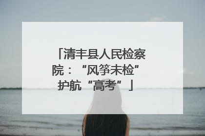 清丰县人民检察院：“风筝未检”护航“高考”
