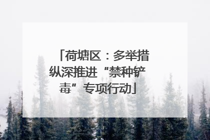 荷塘区：多举措纵深推进“禁种铲毒”专项行动
