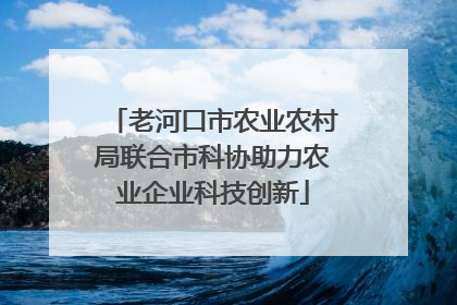 老河口市农业农村局联合市科协助力农业企业科技创新