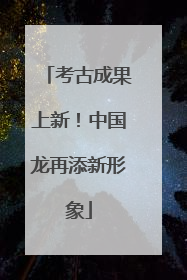 考古成果上新！中国龙再添新形象