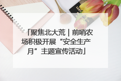 聚焦北大荒｜前哨农场积极开展“安全生产月”主题宣传活动