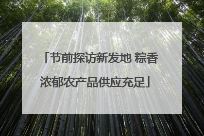 节前探访新发地 粽香浓郁农产品供应充足