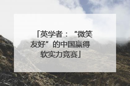 英学者：“微笑友好”的中国赢得软实力竞赛