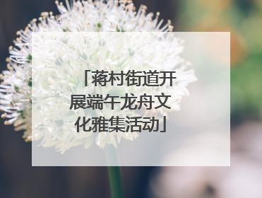 蒋村街道开展端午龙舟文化雅集活动