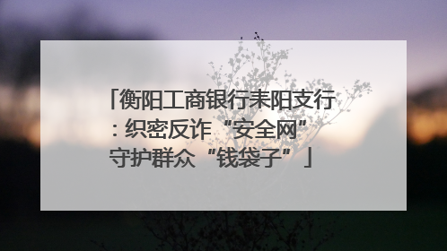 衡阳工商银行耒阳支行：织密反诈“安全网” 守护群众“钱袋子”