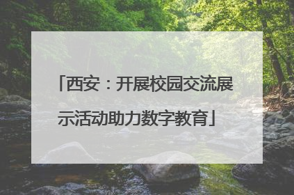 西安：开展校园交流展示活动助力数字教育