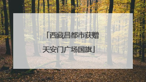 西藏昌都市获赠天安门广场国旗