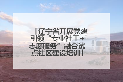 辽宁省开展党建引领“专业社工+志愿服务”融合试点社区建设培训