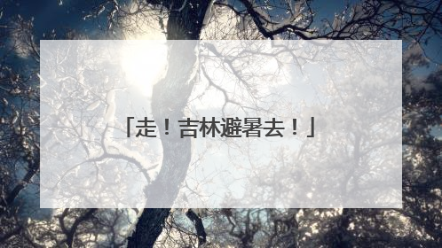 走！吉林避暑去！