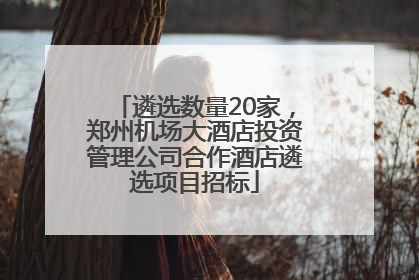 遴选数量20家，郑州机场大酒店投资管理公司合作酒店遴选项目招标