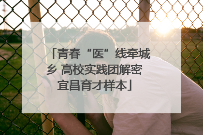 青春“医”线牵城乡 高校实践团解密宜昌育才样本