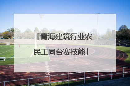 青海建筑行业农民工同台赛技能