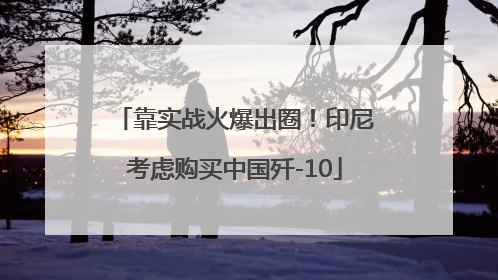 靠实战火爆出圈！印尼考虑购买中国歼-10