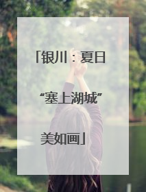 银川：夏日“塞上湖城”美如画