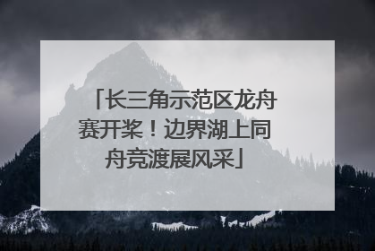 长三角示范区龙舟赛开桨！边界湖上同舟竞渡展风采
