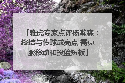 雅虎专家点评杨瀚森：终结与传球成亮点 需克服移动和投篮短板